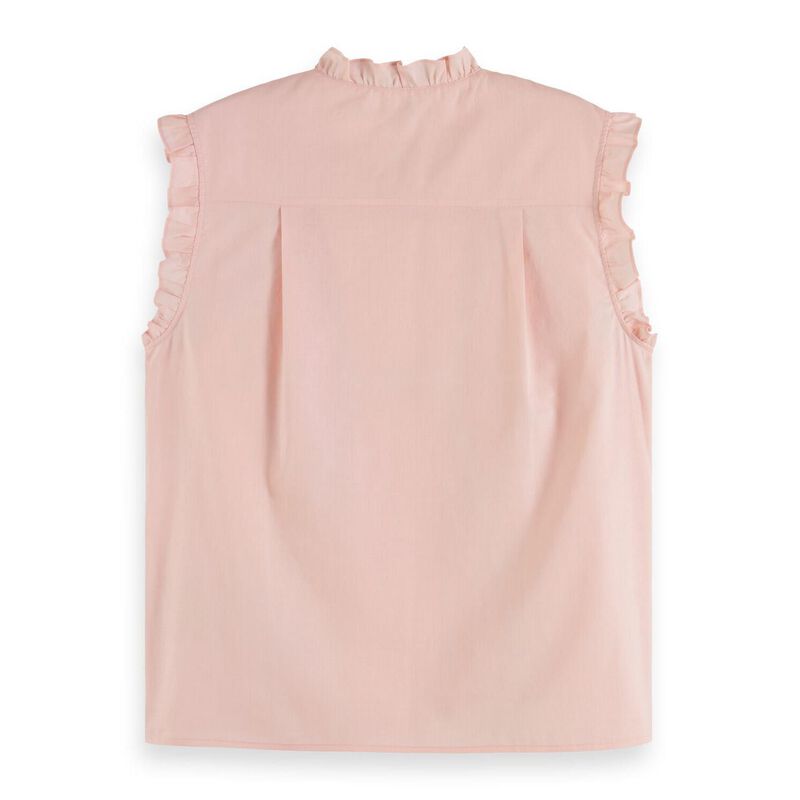 Scotch & Soda Sleeveless Ruffle Shirt image number 1